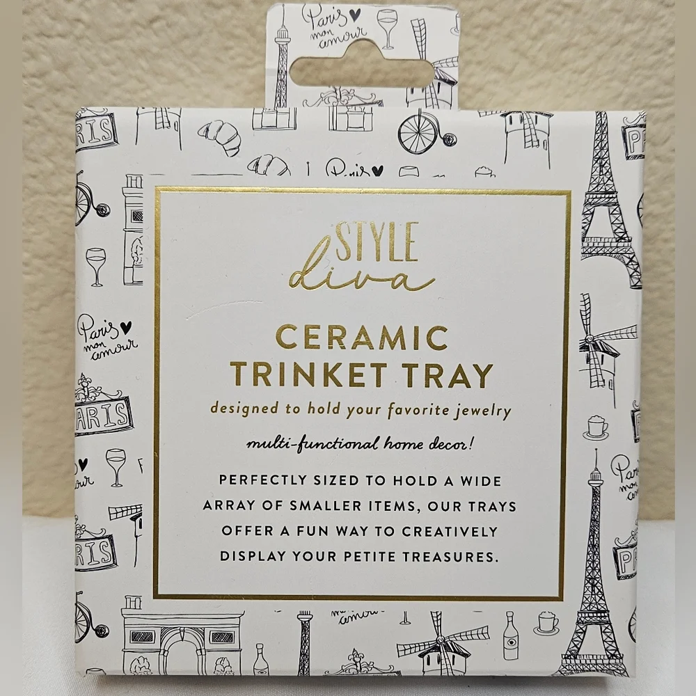 Je Taime Ceramic Trinket Tray NEW